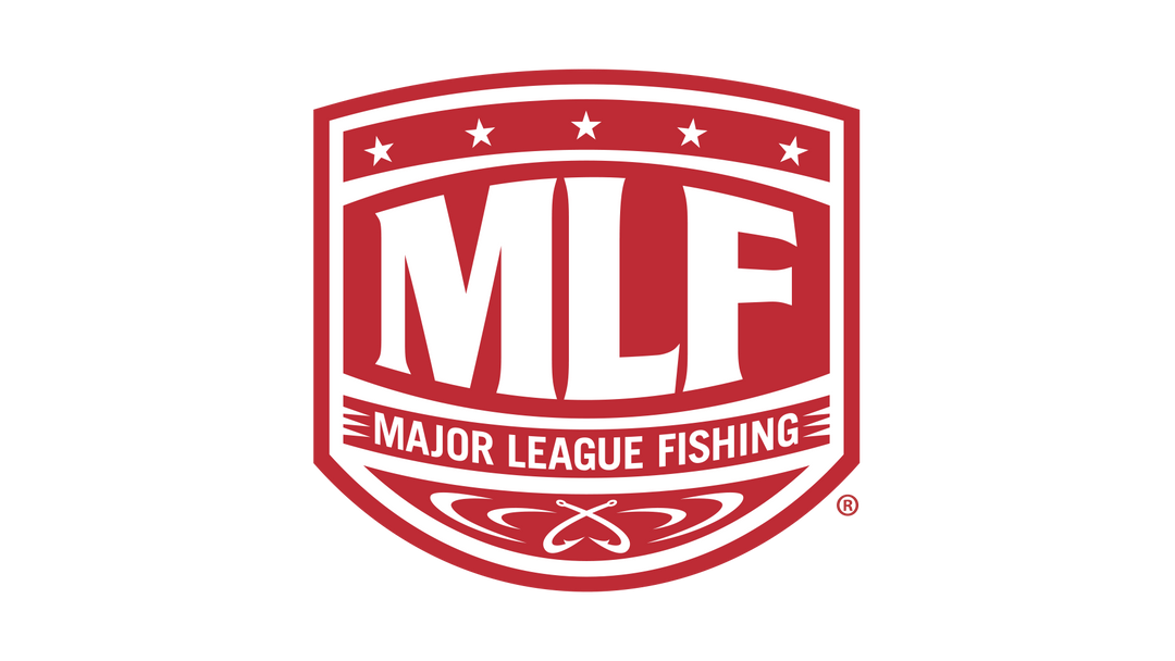 Red and white Major League Fishing Badge Logo