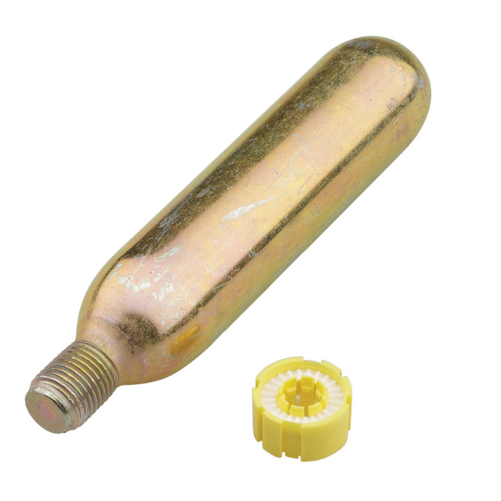A gold A/M-24 All Clear Rearming Kit cylinder, ideal for life jacket rearming.