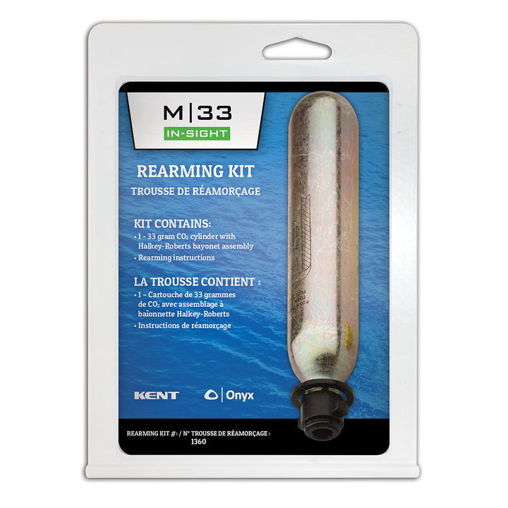 M-33 In-Sight Kit Rearming kit for inflatable life jacket, includes instructions.
