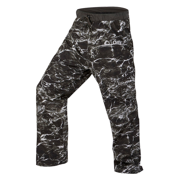 Hydrovore Pant: Marble-patterned, breathable, lightweight with a drawstring waist.